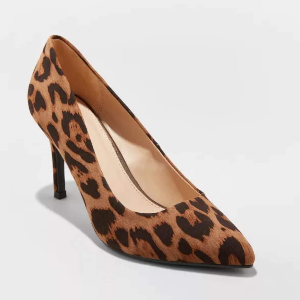 Women's Gemma Pointed Toe Heeled Pumps - A New Day